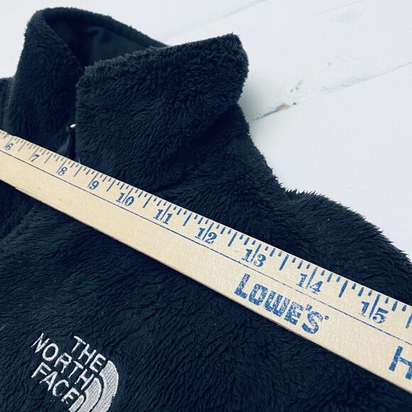 The North Face Oscito Black Full Zip Shaggy Cinch Hem Jacket Women's Medium - Picture 13 of 16